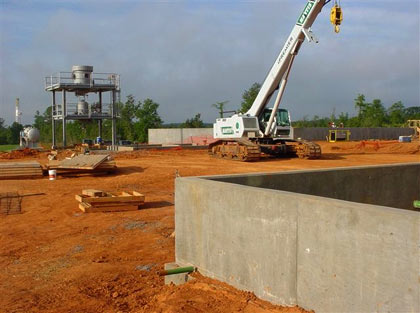 Leaf River Salt Dome, concrete work by TriCounty